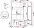 Mirjan24 Orion III Garderoben-Set mit Kleiderschrank, Schuhschrank & Sitzbank, 158x186x46cm (800002080008)