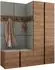 Mirjan24 Orion III Garderoben-Set mit Kleiderschrank, Schuhschrank & Sitzbank, 158x186x46cm (800002080008)