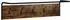 vidaXL Garderobenständer Räuchereiche 100x30x25cm Holzwerkstoff