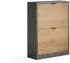 VICCO Gizmo Schuhkipper 2 Fächer, Goldkraft Eiche/Anthrazit, 59x77,6cm (59626)