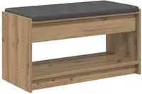vidaXL Schuhbank mit Kissen Artisan-Eiche 83 x 38 x 45 cm