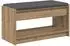 vidaXL Schuhbank mit Kissen Artisan-Eiche 83x38x45cm