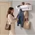 DanDiBo Wandgarderobe mit Ablage, Metall, weiß, 60x18x24cm (96742)