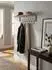 KADIMA DESIGN Wandgarderobe Metall silber mit Ablage und Hutablage, 74,5x29x30cm