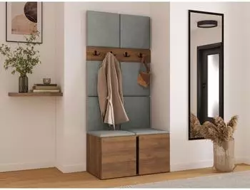 Mirjan24 Orion IV Garderoben-Set mit Schuhschrank, Sitzbank & Wandpanelen (800002079780)