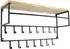 LOFT42 Petri Wandgarderobe 15 Haken, Metall, schwarz, 100x57x30cm