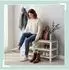 Relaxdays Schuhbank mit Sitzfläche, 73x30x45cm