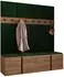 Mirjan24 Orion V Garderoben-Set mit Sitzbank, 16 Wandpaneelen, 168x186x46cm (800002080054)