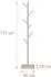 Relaxdays Garderobenständer Baumform, Holz, beige, 8 Haken