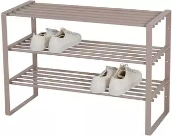 Spinder Design Schuhregal REX SR 2 mit 3 Ablagen Silky Taupe