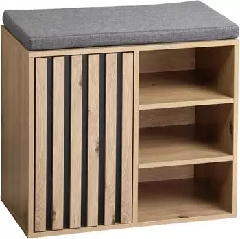 Kesper Schuhschrank mit Sitzkissen Push to open 51,5x29,5x48 cm