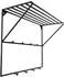 LOFT42 Jasmin Wandgarderobe, schwarz, Metall, 9 Haken, 60x80x32cm
