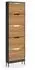 VICCO Luca Schuhkipper 5 Kippfächer, anthrazit/Goldkraft Eiche, 59x192cm (61426)