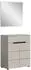 xonox.home Canu Garderoben-Set mit Spiegel & Schuhkommode, kaschmir, 80x190x37cm
