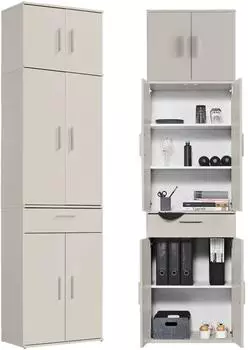 mokebo Mehrzweckschrank "Der Extralange" Holzwerkstoff, kaschmir, 60x230x34cm (800001444188)