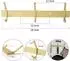 LuxusKollektion Hakenleiste Edelstahl gold, 3 Haken, 30cm