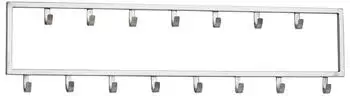 KADIMA DESIGN Wandgarderobe Metall silber 80x20x4cm