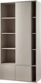 Woood Settle Down Garderobenschrank Kiefernholz, 108x218x44cm (beige/grau)