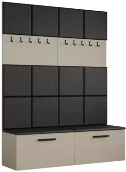 Masseno Modulo Garderobenschrank kaschmir, 161,2x204x40cm (800001380215)