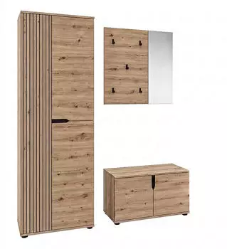 xonox.home Keno Garderobenkombination Artisan Eiche, 160x191x37cm
