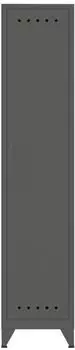 Bisley Fern Locker Garderobenschrank mit Kleiderstange & Hutboden, anthrazitgrau, 38x51x180cm (FERLOC634)
