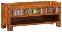 vidaXL Schuhbank Honigbraun 100 x 35 x 45 cm Akazienmassivholz