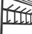 LOFT42 Jaimy Wandgarderobe 6 Doppelhaken, schwarz, Metall, 80x80x30cm
