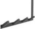 LOFT42 Jaimy Wandgarderobe 6 Doppelhaken, schwarz, Metall, 80x80x30cm