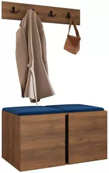 Mirjan24 Orion VI Garderoben-Set mit Schuhschrank, Kleiderhakenbrett, 2 Wandpanelen 42x42 (800002080103)
