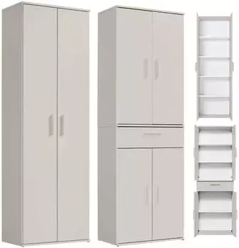 mokebo „Die Allzweckwaffe" Schrank-Set 2-teilig, Holz, kaschmir, 60x180x34cm (800002106839)
