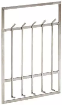 KADIMA DESIGN Wandgarderobe Metall silber 60x100x7,5cm (800001058101)
