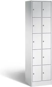 C+P Schließfachschrank S 2000 Classic 10 Fächer, lichtgrau (8070-20-S10000)