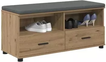 vidaXL Schuhbank mit Kissen Artisan-Eiche 100x38x46cm (906089)