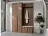 Mirjan24 Garderoben-Set Kerkin I Kleiderschrank + Schuhschrank + Kleiderhakenbrett nussbaum, 70x200x42cm