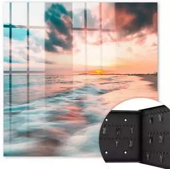 Tulup Schlüsselschrank "Sonnenuntergang" 30x30cm, Metall, schwarz (010940900010100279245)