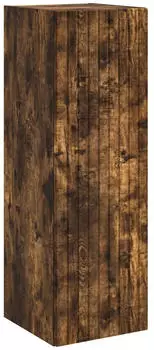 vidaXL Badezimmerspiegelschrank wandmontiert, geräucherte Eiche (890657)