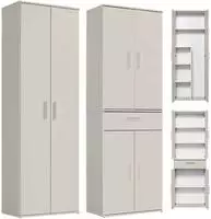 Mokebo Mehrzweckschrank, Kaschmir, Holzwerkstoff, 6 F&auml;cher, 60x180x34 cm,
