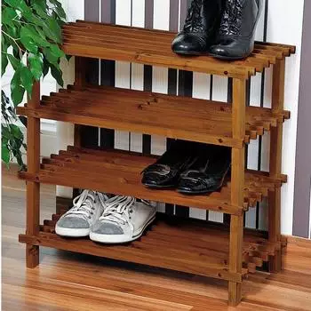 Kesper Allison Hochschuhschrank, Holz, braun (32052)