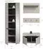xonox.home Canu Garderoben-Set, 3-teilig, kaschmir, 160x190x37cm