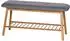 Wenko Bahari Schuhbank Bambus, gepolstert, grau, 90cm (62217100)