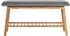 Wenko Bahari Schuhbank Bambus, gepolstert, grau, 90cm (62217100)