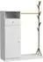 VICCO Liria Garderobenschrank weiß/Bambus 100x145cm mit Schublade (51635)