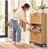 Relaxdays Schuhkipper schmal, Rattan