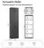 mokebo Der Extralange Mehrzweckschrank 60x230x34cm, anthrazit (800001382410)