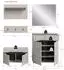 xonox.home Canu Garderoben-Set, 4-teilig, kaschmir, 175x190x37cm