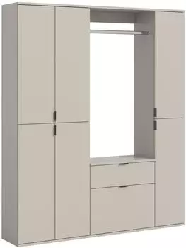 xonox.home Projekt X Garderoben-Set Kaschmir Melamin, 152x193x34cm