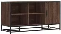 vidaXL Schuhbank Braun Eichen-Optik 100x40x53,5cm Holzwerkstoff Metall
