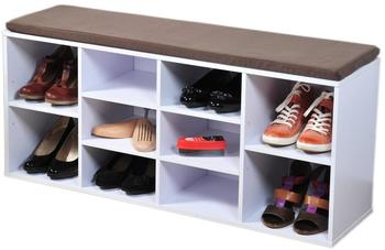 Kesper Schuhschrank mit Sitzkissen weiß (1581013)