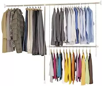 Wenko Teleskop-Garderoben-System 3-teilig (150 - 250 cm)