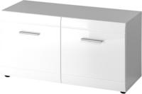 GERMANIA Schuhbank "Adana" 96 x 51 x 39cm, verstellbare B&ouml;den, Hochglanz-Fronten,